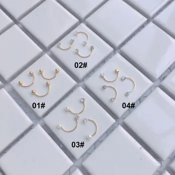 Nové 20pcs úsmev na tvár kovový klinec umenie drahokamu šperky Japonský zliatiny nail art DIY dekorácie žiarivá perla, nechtového príslušenstva