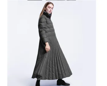 2020 jeseň a v zime Sukne štýl dlho nadol ženy bunda zvláštne Dizajn kabát Modrá plus veľkosť parkas žena a príčinné teplé nosenie