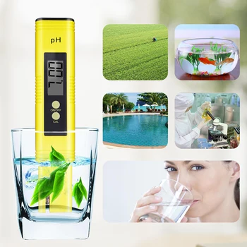 Digitálny PH Tester 0.01 pH, Kyslosť PH Meter Vody LCD Displej Kvality Vody Opatrenie Automatické Kalibrovanie 50% off