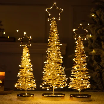 Vianočný Strom Dekorácie Vianočné Ozdoby Shop Dekorácie Atmosféru Scény Rozloženie Pracovnej Plochy Svetlá Na Vianočný Stromček, Dekorácie