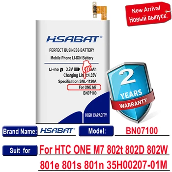 HSABAT 4700mah batérie pre HTC ONE M7 BN07100 802D 802T 802W 801E 801S 801N HTL22 Jeden J