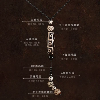 Jednoduchý Klasický Náhrdelník prívesok Čína Etnických Dlhý Sveter Reťazca Vyhlásenie Šperky choker Náhrdelník pre Ženy bodhi Korálky