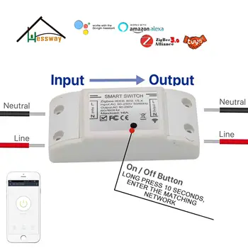 ZAPNUTIE/VYPNUTIE brány zigbee diy smart switch pre Časovač Radič Domáce Elektrické Spotrebiče