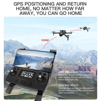 Nové SG906 Max Drone EVO UHD 3-Os Gimbal Striedavé Dron 4K GPS Profissional 5G WIFI FPV 1,2 KM Vzdialenosť 26Mins 50X RC Vrtuľník