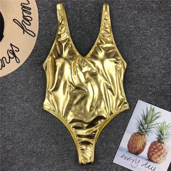 2021 Sexy Bikiny Zlaté Ženy Plavky S Push Up Plavky, Vysoký Pás Bikini Set Plavky Plážové Oblečenie Biquini Maillot De Bain Femme
