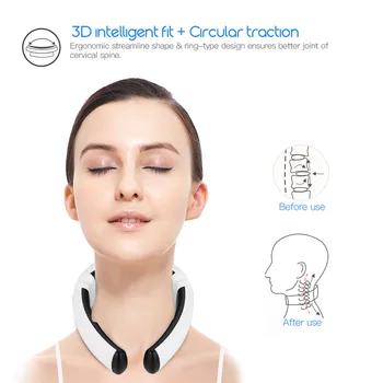 Elektrické Krku Masér Bezdrôtové 3D Cestovanie Krku Masáž Zariadenia na Diaľkové Ovládanie Masáž Nástroj Inteligentné Fyzioterapia Masér