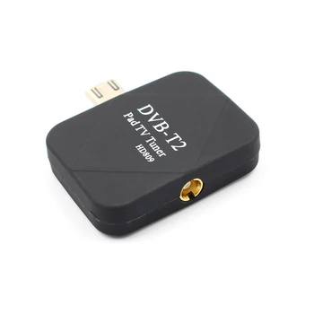 DVB-T2 TV Anténa Prijímača Digitálne Micro-USB Tuner pre Android Mobilný Telefón Pad HD TV Stick s Dual Anténa