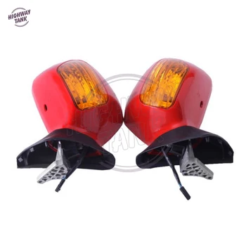 Červená Vľavo, Vpravo Motocykel Spätné Zrkadlá Zase Signalizačné Svetlo pre Prípad Honda GL1800 Goldwing 2001-2011