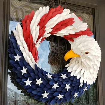 2020 New American Eagle Veniec Slávy Vlasteneckej Red White Blue Eagle Veniec Predné Dvere, Okno, Stenu, Dekorácie