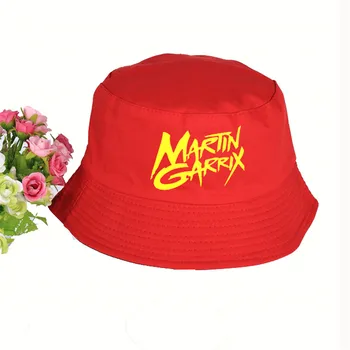 DJ Martin Garrix Tlač Klobúk Ženy Mens Panama Vedierko Hat Martin Garrix LOGO Dizajn Plochý Slnečná Clona Rybársky Klobúk Rybár