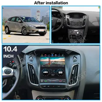 Android 9.0 128G PX6 Tesla Styel Obrazovky Pre Ford Focus 3 Mk 3 2013 - 2019 Rádio Stereo Auto Multimediálny Prehrávač DVD GPS Navigácie