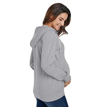 Materskej Hoodie Tehotenstvo Ženy, Dojčiace Topy Ošetrovateľskej Kapucňou Laktácie Oblečenie Pre Tehotné Mikina Veľkosť Košele