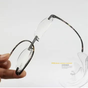 Nové Frameless TR90 Rreading Okuliare Mužov a Žien Anti-únava Okuliare, Rám S Dioptrie Presbyopia Okuliare
