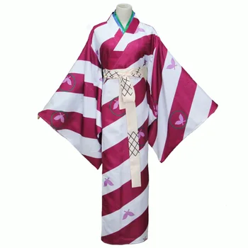 VEVEFHUANG Anime Inuyasha Kagura Cosplay Kostým Novú verziu Vytlačené Kimono Oblek, Šaty Pre Ženy Halloween