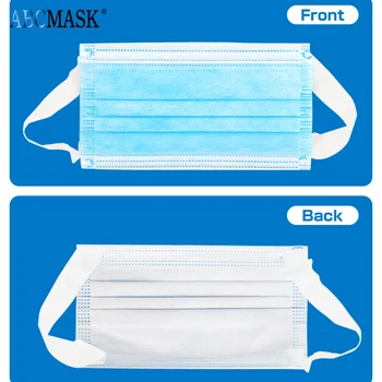 Lekárske Chirurgické Masky Na Tvár Masku Proti Prachu Úst Filter Anti-Bakteriálne Jednorázové Masky 3 Vrstvy Ochranné Dieťa Dospelých Masky