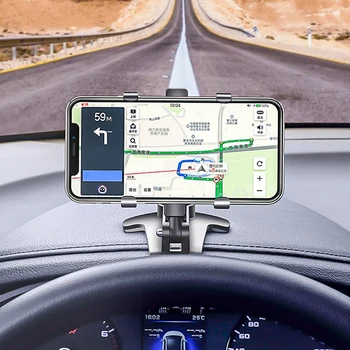 Palubná doska Automobilu Držiak o 360 Stupňov Multifunkčný Mobilný Telefón Stoja Spätného Zrkadla Slnečná Clona Do Auta GPS Navigácie Držiak
