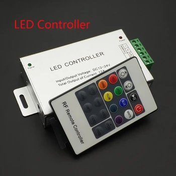 LED Bezdrôtového IR ovládača 20 Kľúče, DC12V-24V 12A LED Svetlá RGB 5050 2835 LED Pásy, Tyče je Možné Použiť Diaľkové/môže Nosiť Stenu