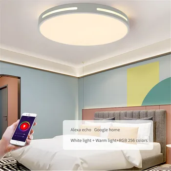 WIFI Doma LED 2500-7000K Sedem-farba Nastaviteľné Stropné Lampy, Môžete APLIKÁCIU Diaľkové Ovládanie Podporu Alexa/Domovská stránka Google