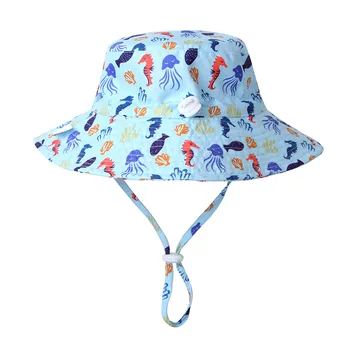 2020 Nové Letné Baby Sun Hat Detí, Vonkajšie Krku, Ucha, Kryt Proti UV Ochrany Pláži Čiapky Chlapec Dievča Plávanie Čiapky Pre 0-8 Rokov