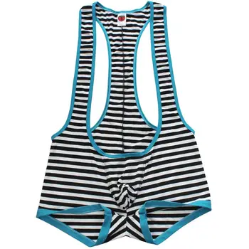 Plavky Pánske Tričko Broat Mankini Pruhované Plavky Zápas Boxerky Plávanie Oblek Vydutie Puzdro Šortky Pláž, Kúpanie Oblek