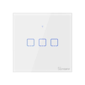 SONOFF T0 Uk TX-Series 1/2/3 Gang, WiFi Smart Switch Domácej Automatizácie WiFi Stenu Prepínače Kompatibilný s eWelink Domovská stránka Google Alexa