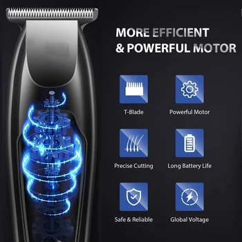 Hair Clipper Multifunkčné USB Nabíjateľné Bezdrôtový Elektrický Zastrihávač Chĺpkov mužov holiaci strojček Holič Vlasy Rezací Stroj