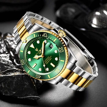 LIGE 2021 Nové Muži Mechanické Náramkové hodinky z Nerezovej Ocele Hodiny Sledovať Top Značky Luxusné Vojenské Športové Pánske Hodinky Reloj Hombre