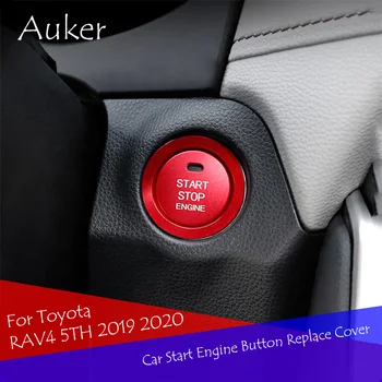 Motor tlačidlo štart tlačidlo nahradiť kryt stop príslušenstvo všeobecnej deklarácie Cestnej zliatiny materiálu vhodné pre Toyota RAV4 5. 2019 2020