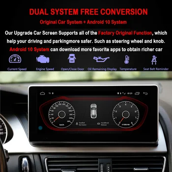 O5 Android Auto Stereo V Dash Rádio GPS Navigácie Aktualizácie 10.25 Multimediálny Prehrávač Monitor