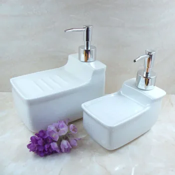 Keramické ruky mydlom fľaša sprchový gél, šampón vlhkosti fľašu s mydlo box mydlo, zásobník praktické stlačením prázdnu fľašu LL10221020