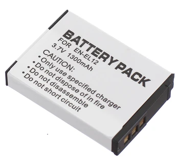 Nabíjateľná Lítium-iónová Batéria (2-Pack) + Nabíjačka Pre Nikon EN-EL12, SK-EL 12, ENEL12, MH-65