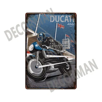 [ WellCraft ] ZUNDAPP DUCATI Tin Známky Plagáty Vintage Motorových Kovové Maľovanie Vlastný Klub Dekor LT-2035