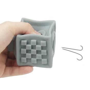 3D Dotyk Kocka Emboss Strane Loptu Dieťa Tehly Vaňa Teether Squeeze Hračky Veľké Mäkké Plastové, Silikónové Gumy Stavebné Bloky pre Dieťa