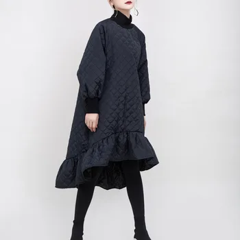 Čierne Bavlnené Dlhé Alternatívne Šaty pre Ženy 2020 Jeseň Zima Indie Oblečenie Návrhár Luxusných Streetwear Birthdat Šaty Strany