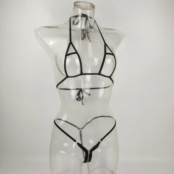 Exotické Micro Bikini Otvorené Rozkroku Extrémne Sexy Zips, Plavky, Plavky Ženy Duté Z Sexy Bathingsuit Odev Táng String