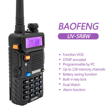 Baofeng UV-5R 8W Vysoký Výkon Silný walkie talkie obojsmerné Rádiové 8Watts cb prenosné rádio 10 km dlhý rad pofung UV5R Lov