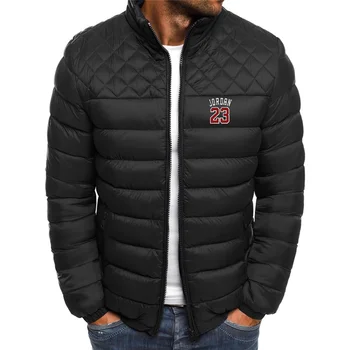 2020 nové zimné pánske vytlačené bunda jacket Parker mužov značky jeseň teplé čisté farby, bunda slim mužov bavlnená bunda mužov