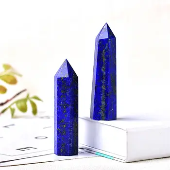1PC Prírodné Lapis Lazuli Quartz Hrubé Kamenné Dekorácie Crystal bod Domáce Dekorácie Kameňom, Terénne úpravy Energie Kameňa, Liečenie