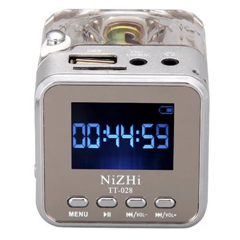 Nový Prenosný Mini Reproduktor Digitálnej Hudby MP3/4 Prehrávač Micro SD/TF USB Disku Reproduktor, FM Rádio, LCD Displej-20