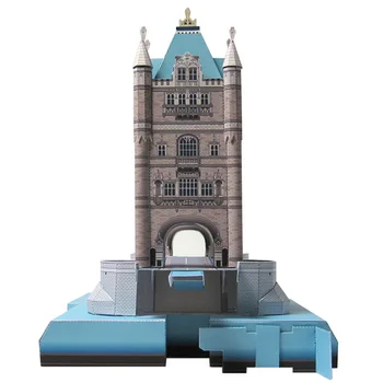 London Tower Bridge, Anglicko Craft Papier Model Architektúry 3D DIY Vzdelávania Ručne vyrábané Hračky pre Dospelých Puzzle Hra