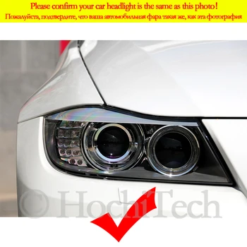 Pre BMW Radu 3 E90 E91 LCI 2009-2012 Xenónové svetlomety, 16 farieb RGB Angel Eyes s LED Halo Krúžky RF Bezdrôtové Ovládanie DRL