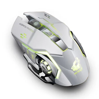Ergonomické Nabíjateľná 2.4 GHz Svetlo Vypnúť Bezdrôtovú Myš Herné Myši Mechanické Myš Bezdrôtová Myš Wireless Mouse