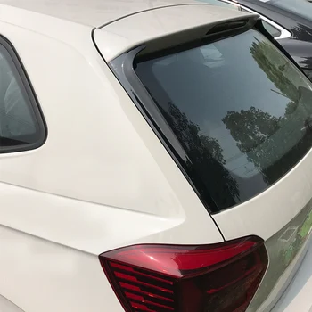 2 ks Lesklej Čiernej Zadné Okno, Spojler, Bočné Krídlo Výbava Kryt Canards Splitter Tvarovanie ABS vhodné Na VW Polo MK6 2018 2019 2020