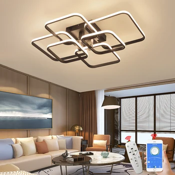 NEO Gleam Obdĺžnik Akryl Hliníkové Moderné Led stropné svietidlá pre obývacia izba, spálňa AC85-265V Biela Stropné Lampy, Svietidlá