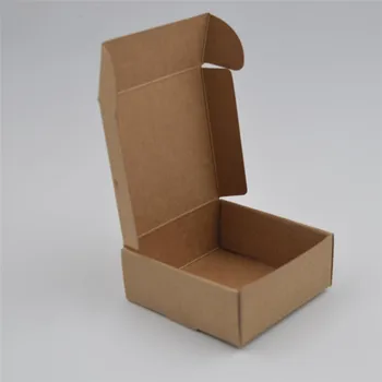 Malé Kraft papierovej krabičke,hnedá lepenka ručne vyrábané mydlo box,biela plavidlá papierovej darčekovej krabičke,čierna balenie šperkov box