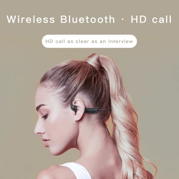 TWS Kostné Vedenie Bezdrôtové Bluetooth Slúchadlá Vhodné Športové Nepremokavé Potu Dôkaz Visí Ucho Headset S Mikrofónom