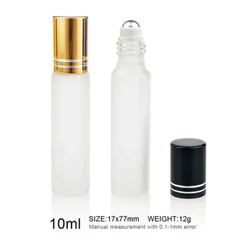 100 Ks/Lot 10 ml Mini Naplniteľné Parfum Fľašu Mliečneho Skla Prejdite Na Esenciálny Olej Ampulka Trave lEmpty Parfum Vzorku Fľašu