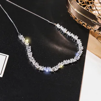 Kórejský Luxus Žiarivý Zirkón Choker Náhrdelník Ženy 2020 Nové Trendy Elegantný Náhrdelník Top Designu Svadobné Party Šperky, Darčeky