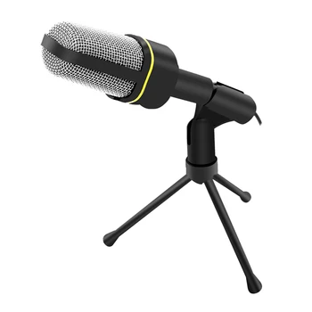 3,5 mm Jack Audio Kondenzátora Mikrofón Mic Štúdiové Nahrávanie Zvuku Káblové Microfone Mikrofón so Stojanom pre Rádio Braodcasting Spev