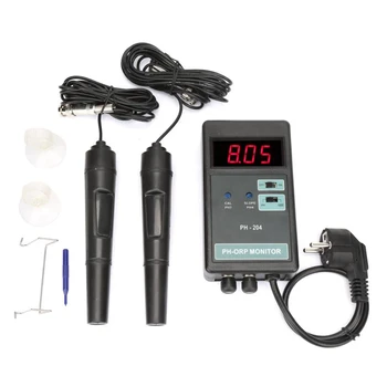 Digitálny PH ORP Monitorovať Presnosť Prenosné Online Kvality Vody pH Meter Akvária ORP Tester ATC Údajov Zámok Elektróda Senzor